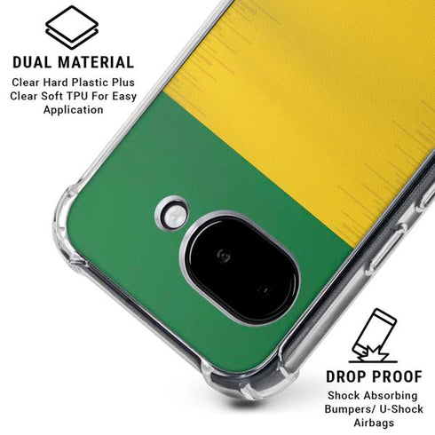 Brazil Soccer Flag Google Pixel 9a Clear Case